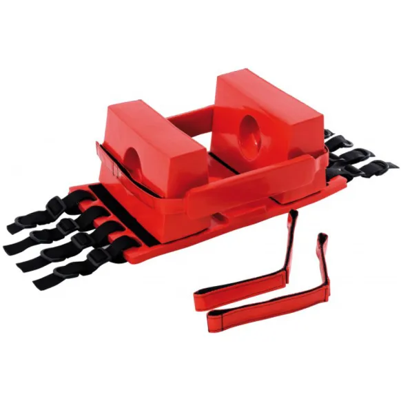 IMMOBILISATEUR DE TETE POUR CIVIERE ET PLAN DUR - ROUGE