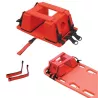 IMMOBILISATEUR DE TETE POUR CIVIERE ET PLAN DUR - ROUGE
