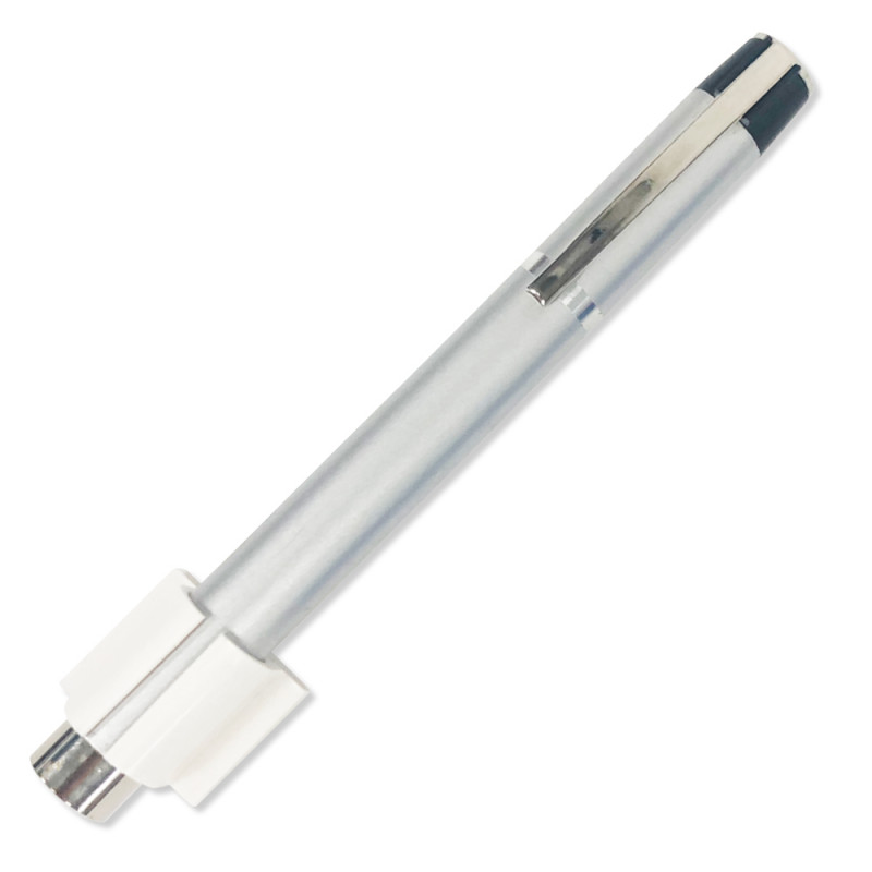 Lampe stylo led plus porte abaisse langue silver - Drexco Médical