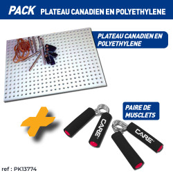 PACK PLATEAU CANADIEN EN POLYETHYLENE + 1 PAIRE DE MUSCLETS GRATUITE