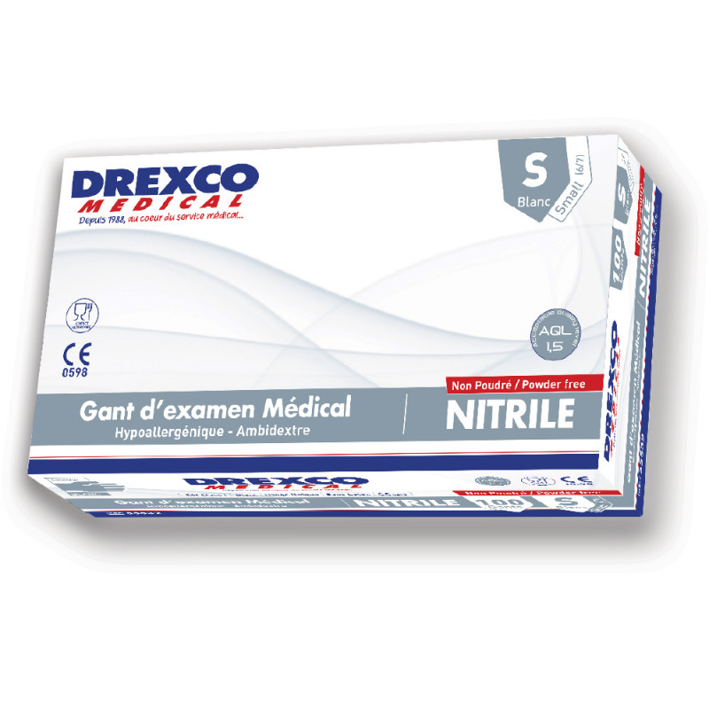 Gants nitrile non poudrés cobalt blue mediclinic - Drexco Médical