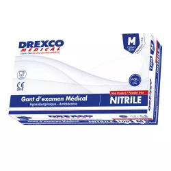 GANTS NITRILE «ICE BLUE» NON-POUDRÉS MÉDICLINIC