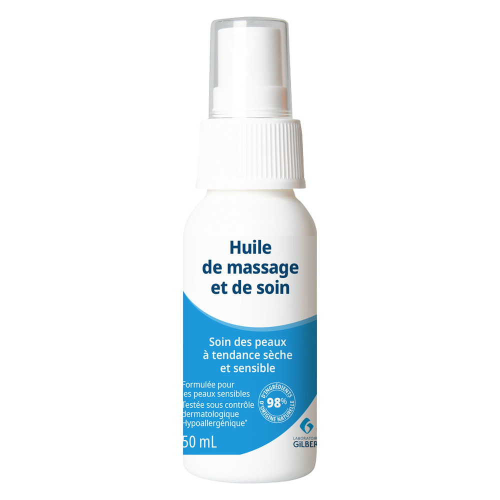 Spray huile massage amande douce gilbert - Drexco Médical