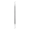 CURETTE DOUBLE 17 CM PETITE SPATULE INOX