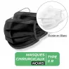 MASQUES CHIRURGICAUX TYPE II R NOIR