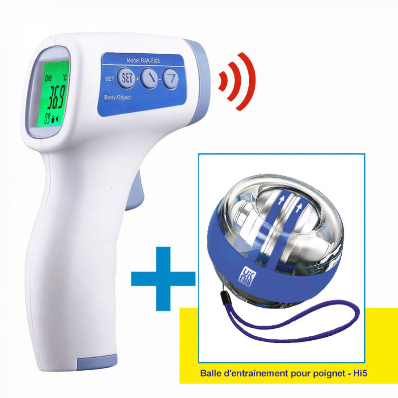 Thermomètre infrarouge sans contact + 1 balle d'entrainement - Drexco  Médical