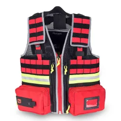 GILET D'INTERVENTION MEDICAL ROUGE