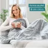 COUVERTURE CHAUFFANTE DOUCE HD 75 NORDIC GREY GREEN PLANET