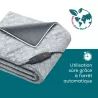COUVERTURE CHAUFFANTE DOUCE HD 75 NORDIC GREY GREEN PLANET