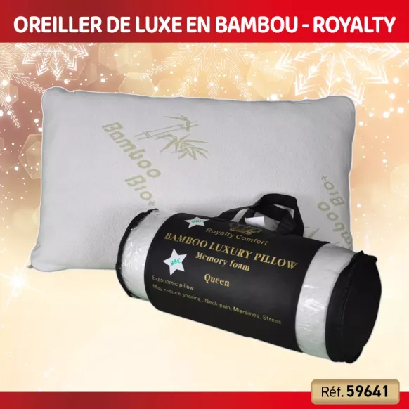 OREILLER DE LUXE EN BAMBOU - ROYALTY