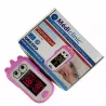 OXYMÈTRE DE POULS PÉDIATRIQUE AFFICHAGE LED ROSE MEDICLINIC - rose