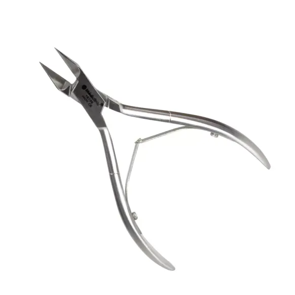 PINCE À ONGLE INOX COUPE CONCAVE MORS OBLIQUE - 14 cm