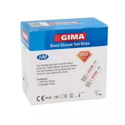 BANDELETTES GLUCOSE POUR GLUCOMETRE GIMA