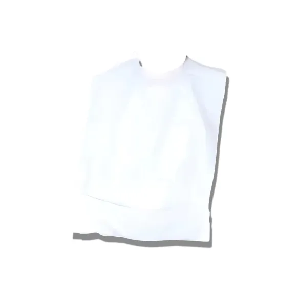 BAVOIR JETABLE IMPERMEABLE AVEC POCHE DE RECUEIL