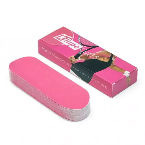 30 BANDES TAPING PRÉDÉCOUPÉES 15X5 CM K-TAPE ROSE FUCHSIA KTAPE - boîte de 30