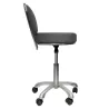 TABOURET D'EXAMEN AVEC DOSSIER PIÉTEMENT CHROMÉ 5 BRANCHES - hauteur réglable 46 à 60 cm