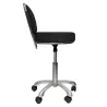 TABOURET D'EXAMEN AVEC DOSSIER PIÉTEMENT CHROMÉ 5 BRANCHES - hauteur réglable 46 à 60 cm