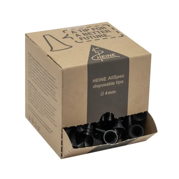 SPÉCULUMS AURICULAIRES 4 MM JETABLES HEINE - boîte de 250