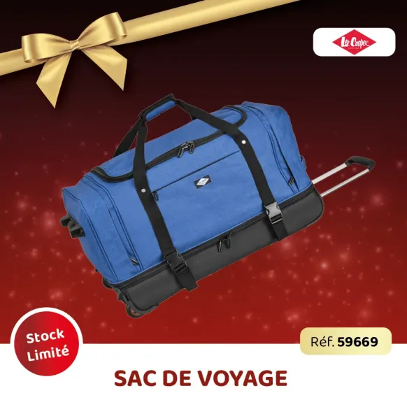 SAC DE VOYAGE TROLLEY ESSENTIAL CITY LEE COOPER ORIGINALS BLEU