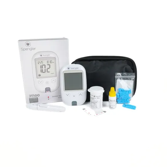 GLUCOMÈTRE JT100 KIT COMPLET AUTOSURVEILLANCE SPENGLER - kit complet