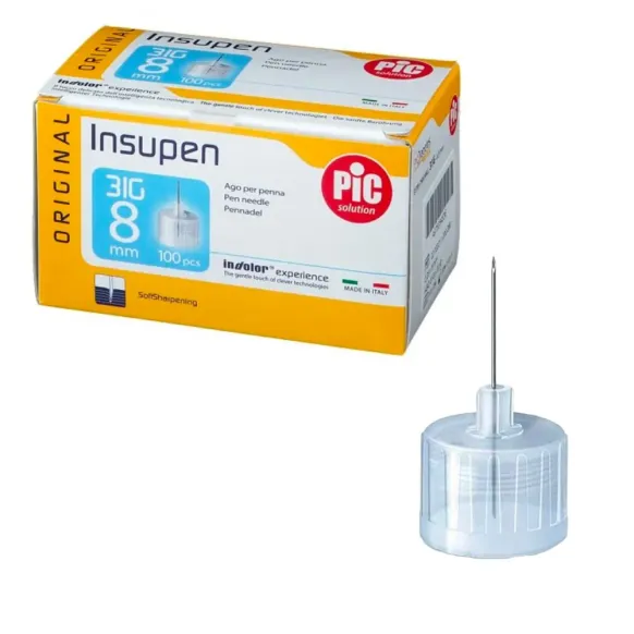AIGUILLE POUR STYLO PEN INSUPEN 5 MM PIC - boîte de 100