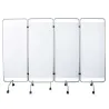 PARAVENT 4 PANNEAUX MEDICLINIC MOBILE INOX PVC M1 MEDICLINIC