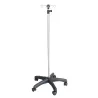 PIED A SERUM 4 CROCHETS INOX REGLABLE MOBILE MEDICLINIC - inox