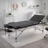 TABLE DE MASSAGE PLIANTE BETA FLEX NOIRE MEDICLINIC - noire