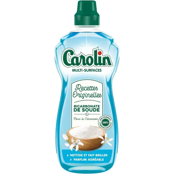CAROLIN NETTOYANT MULTI-SURFACES BICARBONATE DE SOUDE FLEUR DE CITRONNIER - 1 l