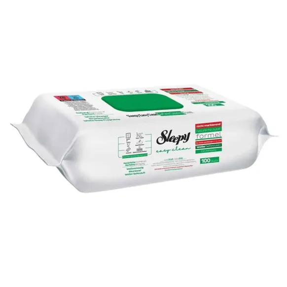SLEEPY EASY CLEAN SAVON BLANC LINGETTES NETTOYANTES MULTI-SURFACES - 100 lingettes
