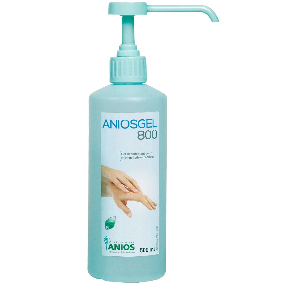Gel hydroalcoolique 500 ml aniosgel 800 - Drexco Médical