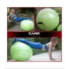 BALLON ABS ANTI ÉCLATEMENT AVEC POMPE STABILITÉ 75 CM CARE FITNESS - 75 cm