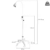 LAMPE D’EXAMEN LED 3W AVEC VARIATEUR MEDICLINIC PIEDS À ROULETTES - pied à roulettes