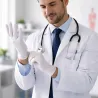 GANTS NITRILE NON POUDRÉS BLANCS MEDICLINIC SANS LATEX DREXCO MÉDICAL - boîte de 100