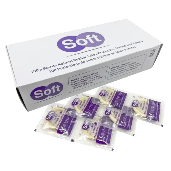 PROTECTION DE SONDE ÉCHOGRAPHIQUE STÉRILE LATEX NON LUBRIFIE SOFT - Boîte de 100