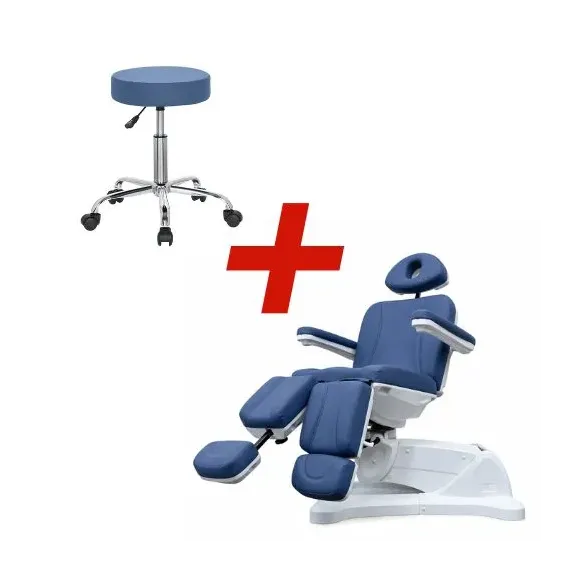 PACK FAUTEUIL SIGMA 3 ÉLECTRIQUE TABOURET OFFERT MEDICLINIC - bleu california