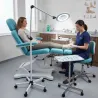 LAMPE LOUPE RONDE LED 12W GROSSISSEMENT X5 - PIED METAL- MÉDI’CLINIC