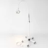 LAMPE D’EXAMEN LED 15W VARIATEUR DIGITAL MÉDICLINIC - sur pied roulant