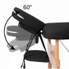 TABLE DE MASSAGE PLIANTE NOIR BOIS - ALPHA WOOD