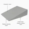 COUSSIN CALE DROIT MOUSSE MOYENNE - 20 x 20 x 5 cm