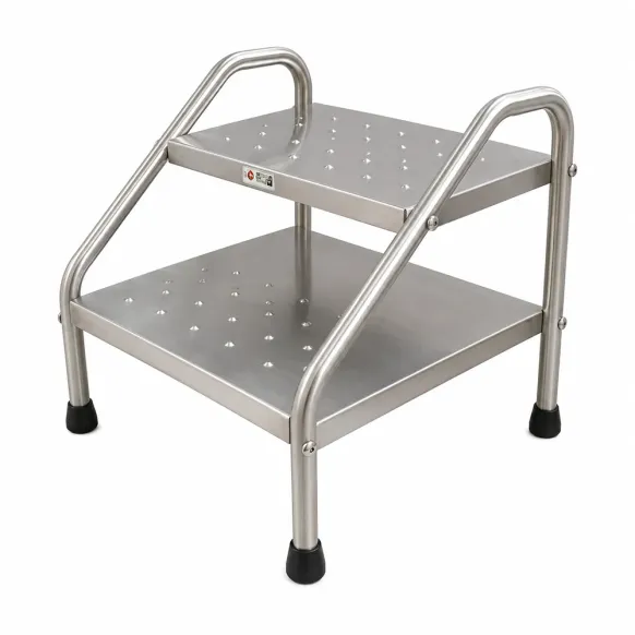 MARCHEPIED MEDICLINIC 2 MARCHES INOX ANTIDÉRAPANT MEDICLINIC - 2 marches