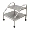 MARCHEPIED MEDICLINIC 2 MARCHES INOX ANTIDÉRAPANT MEDICLINIC - 2 marches
