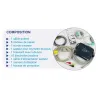 PACK MONITEUR PATIENT MED 900 IMPRIMANTE INTÉGRÉE LEPU MEDICAL + CHARIOT ROULANT - 5 paramètres