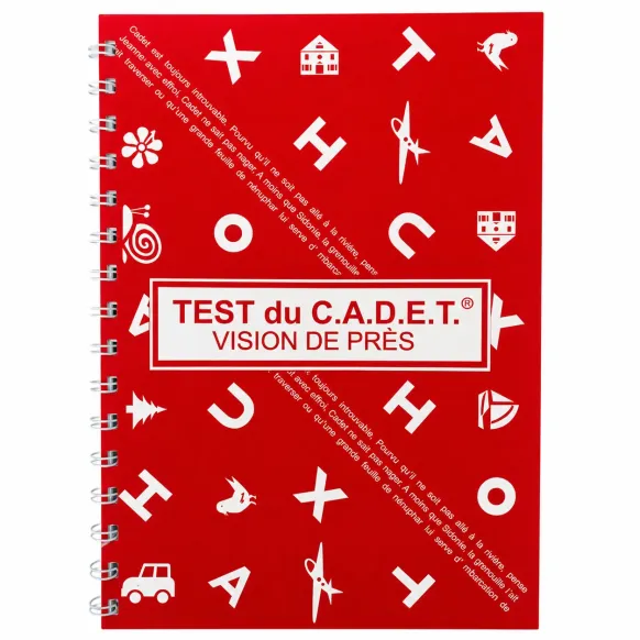 TEST DE CADET ENFANT VISION DE PRÈS DÉPISTAGE PÉDIATRIQUE - présentation à 33 cm