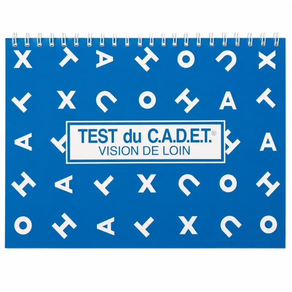 TEST DE CADET VISION DE LOIN LETTRES ÉTALONNÉ 2,50 M - test unitaire