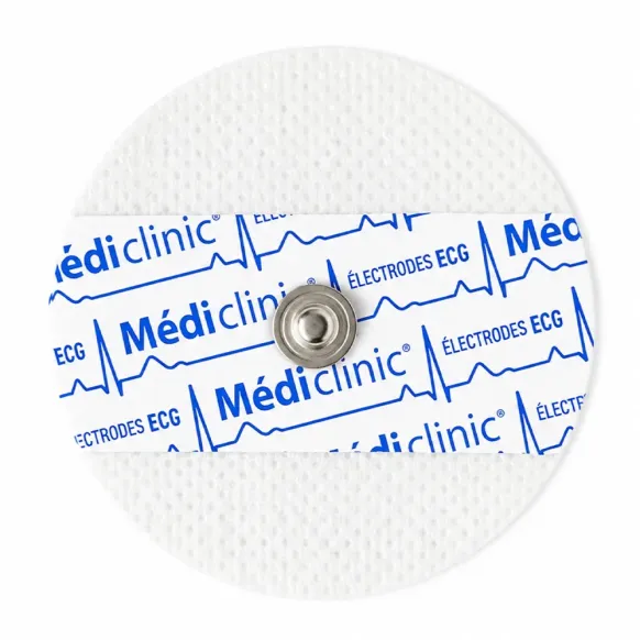 ÉLECTRODES ECG RONDES PRÉGÉLIFIÉES NON-TISSÉ ⌀50mm - sachet de 50