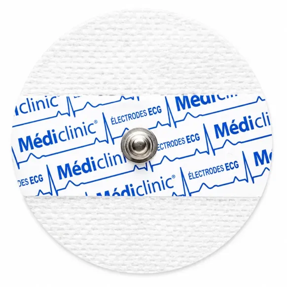 ÉLECTRODES ECG RONDES PRÉGÉLIFIÉES NON-TISSÉ ⌀60mm - sachet de 50