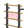 ESPALIER BOIS MÉTAL CARE 9 BARREAUX - fixation murale