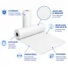 DRAPS D'EXAMEN OUATÉS LISSE PRÉDÉCOUPÉS M'ROLL - 12 rouleaux de 135 formats