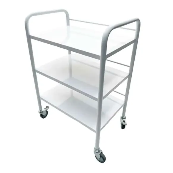 GUÉRIDON 3 PLATEAUX MOBILITÉ ET RANGEMENT - 60 x 40 x 86 cm
